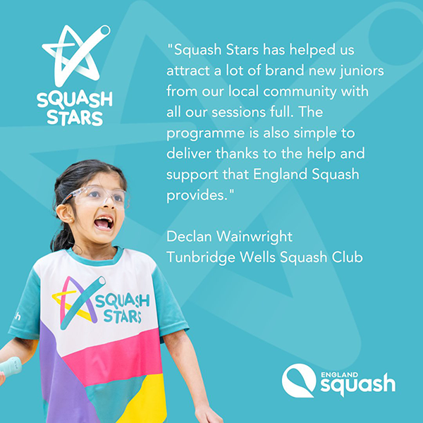 Tunbridge Wells Squash Club on delivering Squash Stars.